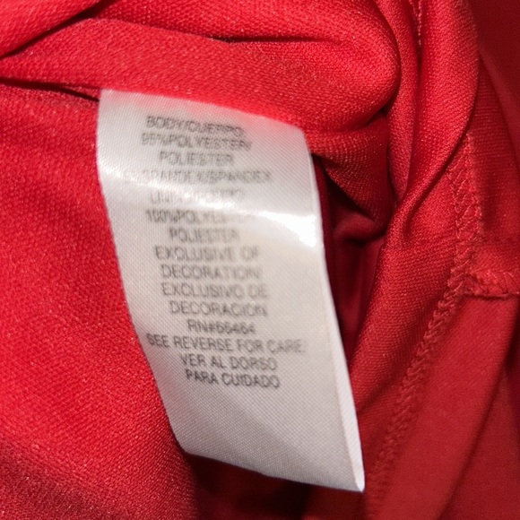 Sandra Darren Women’s Short Sleeve Red Dress Size 18W-EUC - Picture 6 of 6